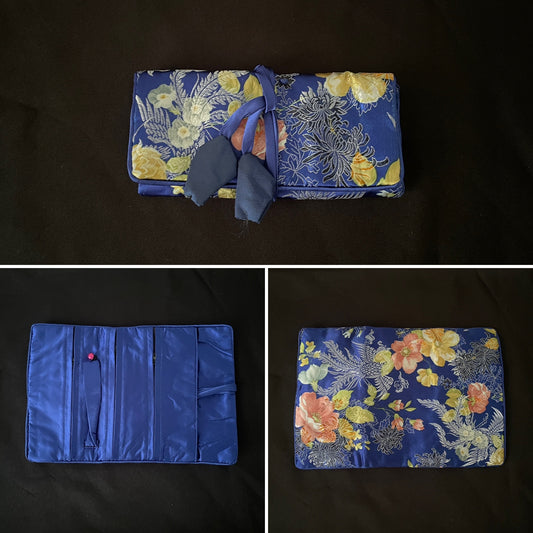 Blue Flower Jewellery Wrap