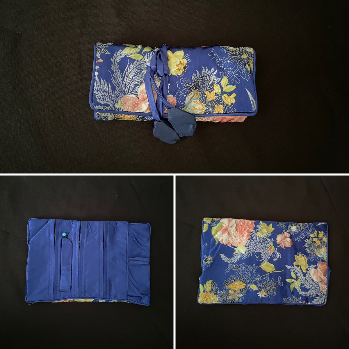 Blue Flower Jewellery Wrap