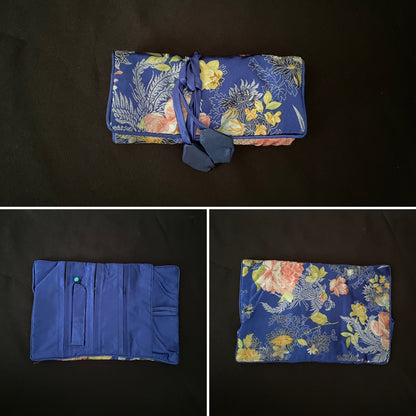 Blue Flower Jewellery Wrap