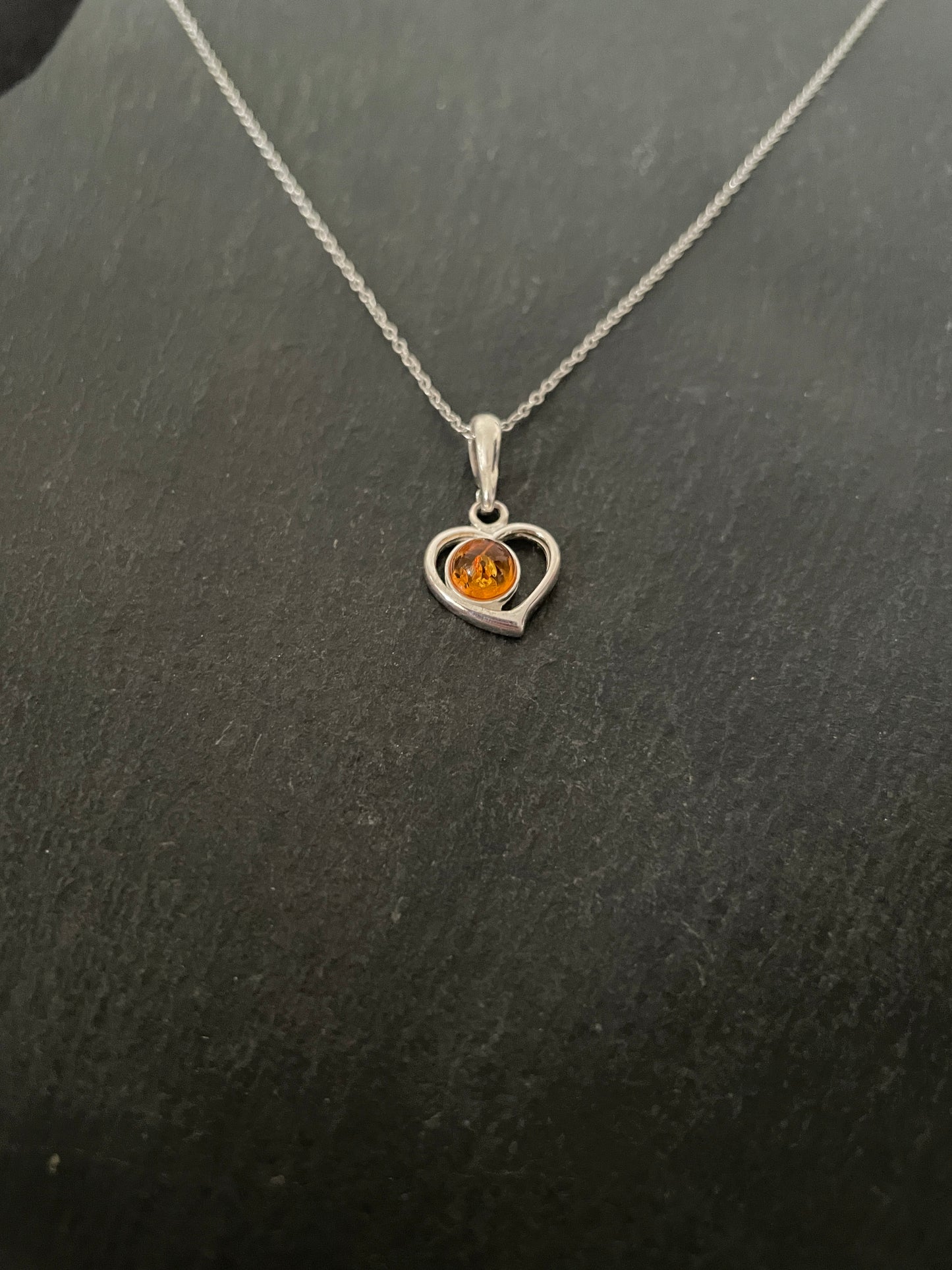 Amber Heart Pendant image 1