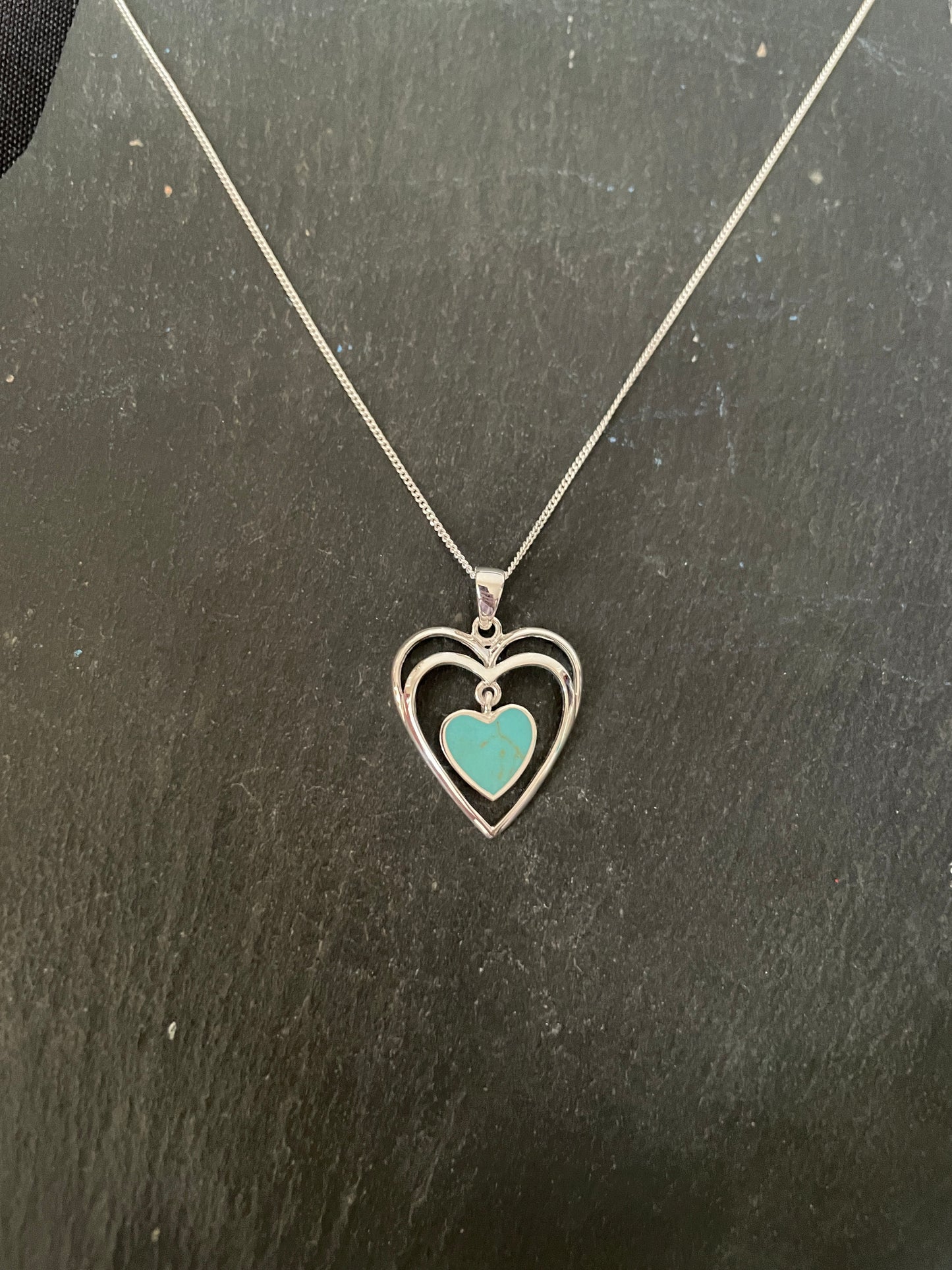 Turquoise Heart Pendant image 0