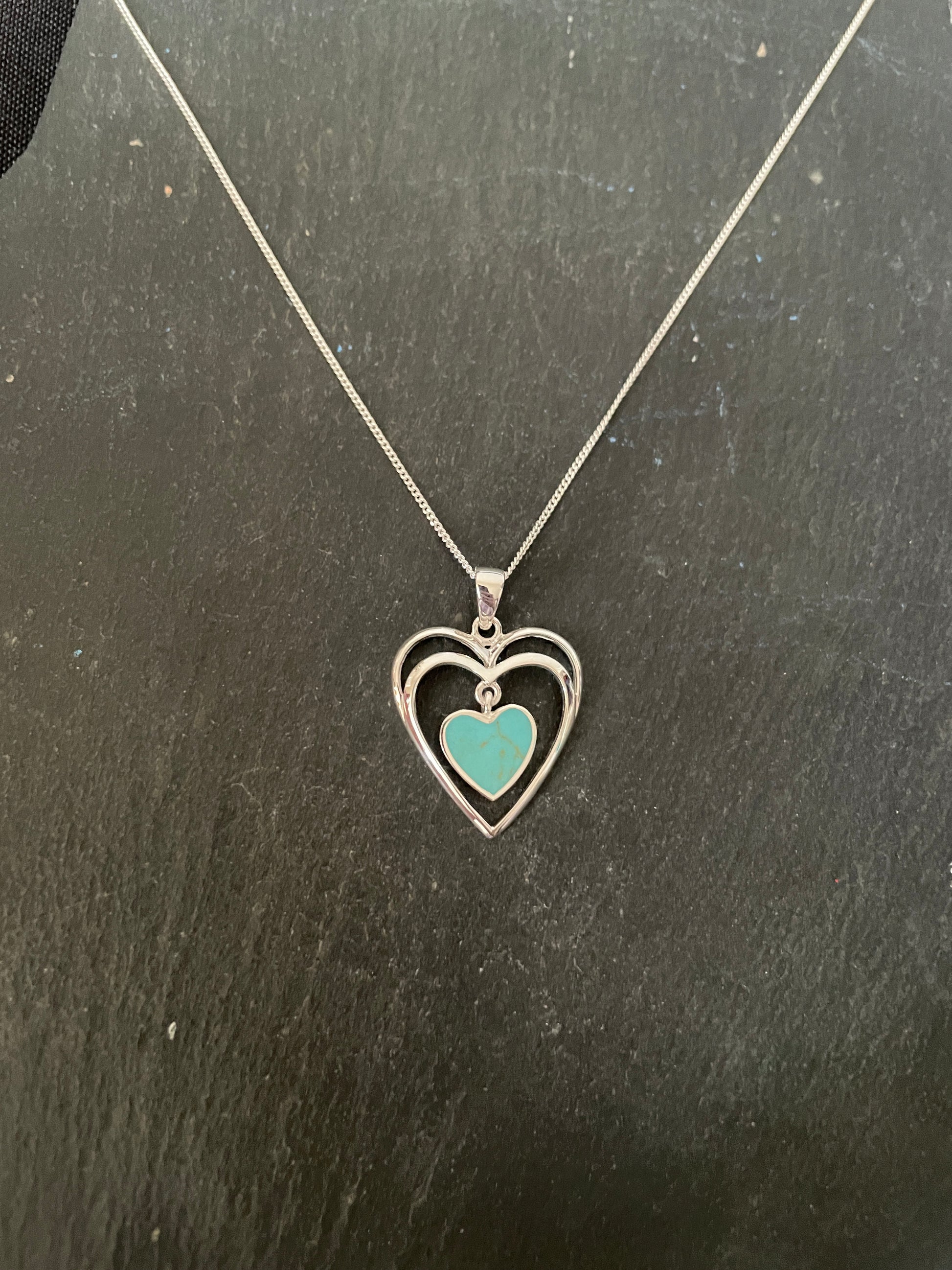 Turquoise Heart Pendant image 0