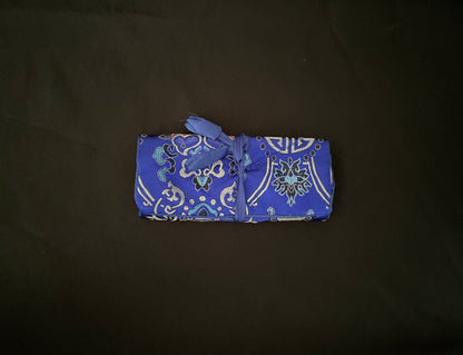 Blue Flower Jewellery Wrap