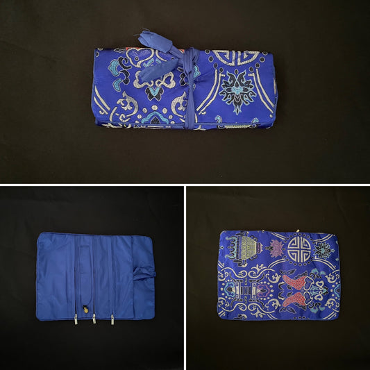 Blue Flower Jewellery Wrap