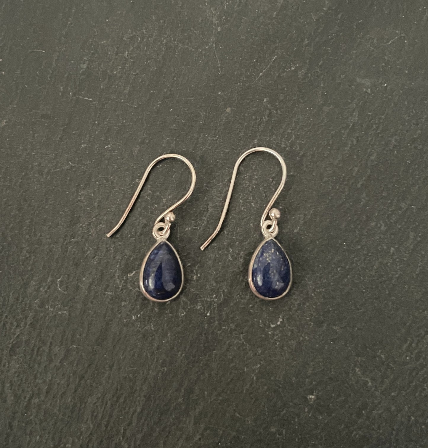 Lapis Lazuli Teardrop Earrings image 0