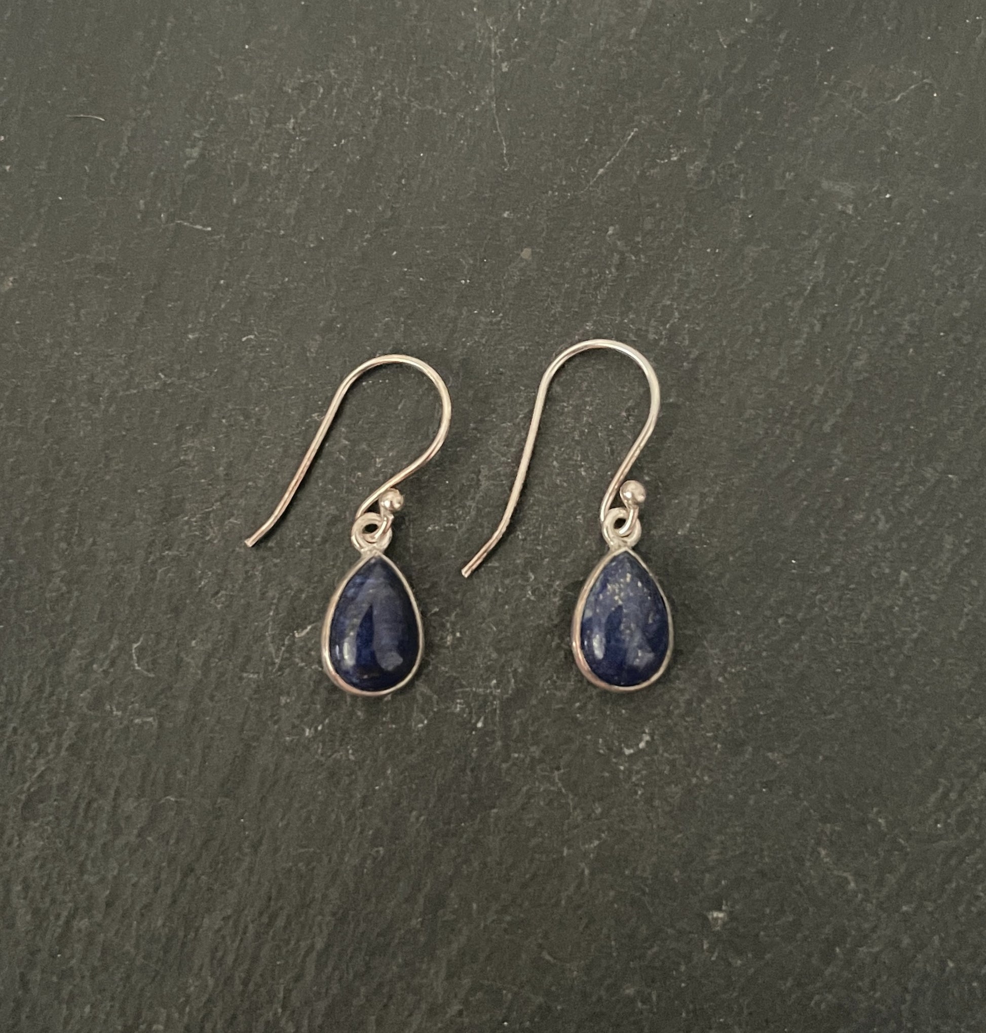 Lapis Lazuli Teardrop Earrings image 0