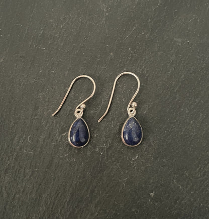 Lapis Lazuli Teardrop Earrings image 0