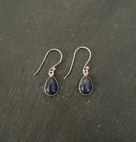 Lapis Lazuli Teardrop Earrings image 0