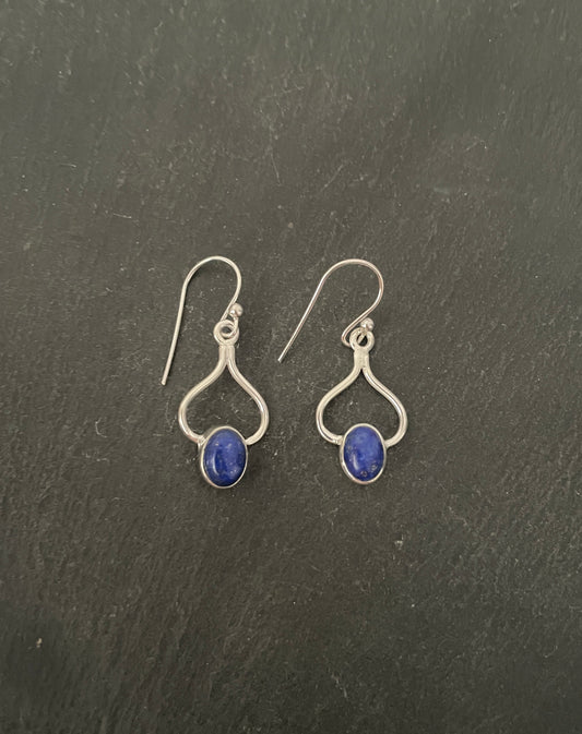 Lapis Lazuli and Silver Earrings image 0