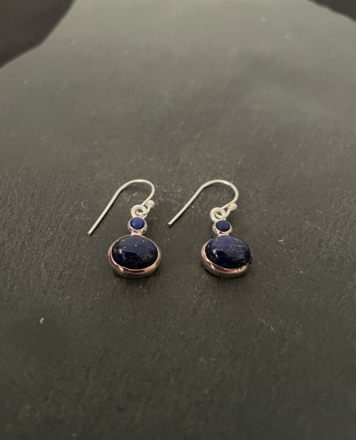 Lapis Lazuli and Silver Earrings image 1