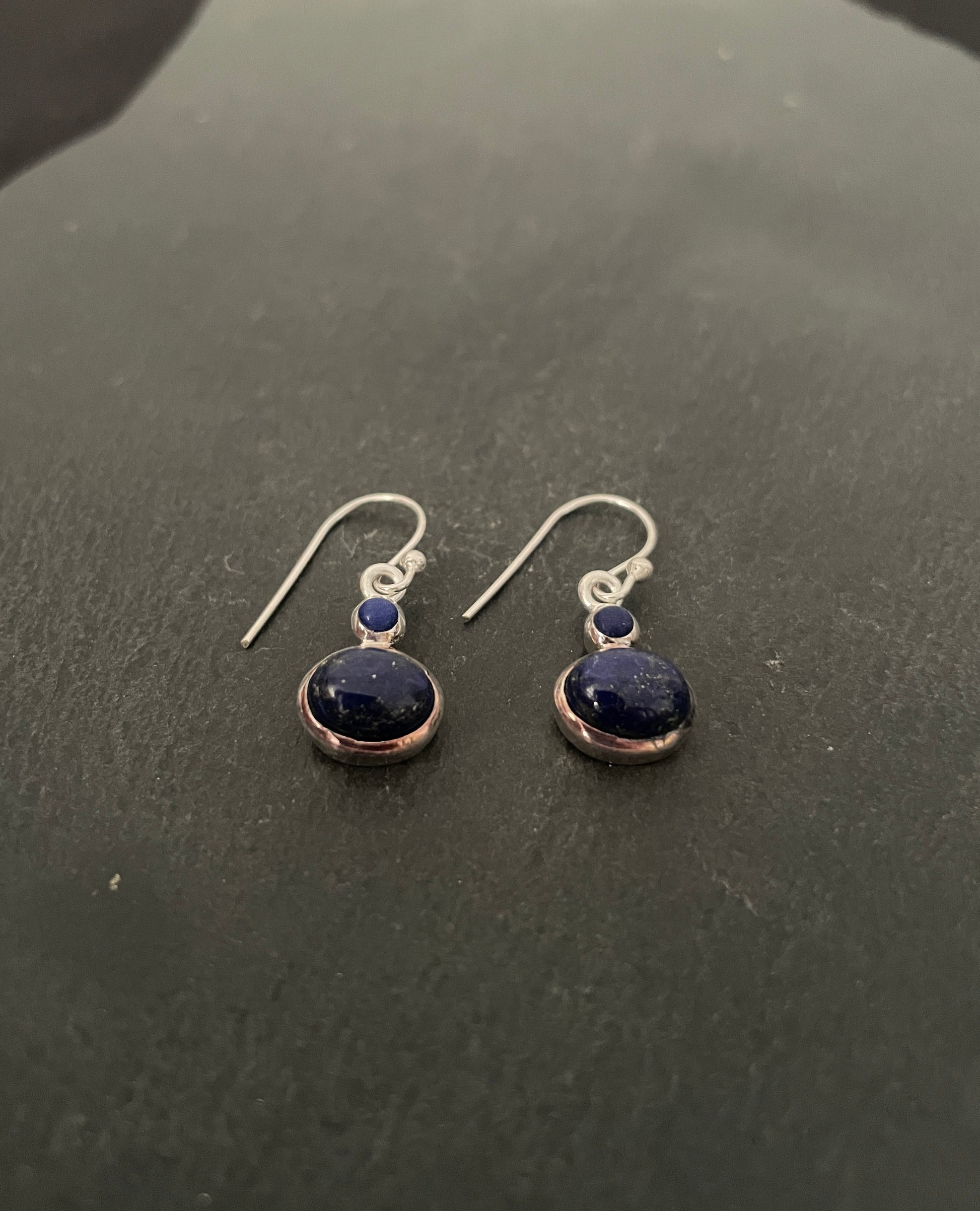 Lapis Lazuli and Silver Earrings image 1