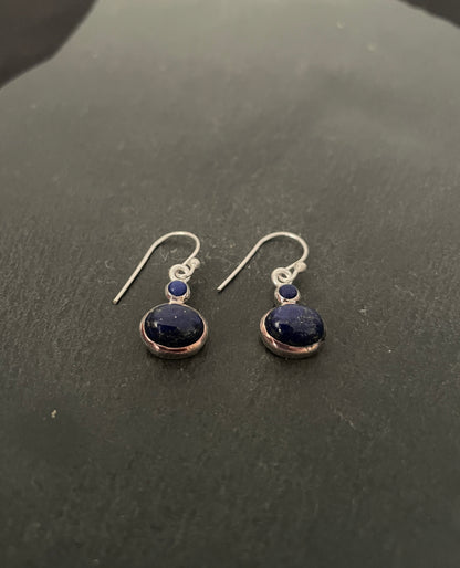 Lapis Lazuli and Silver Earrings image 1