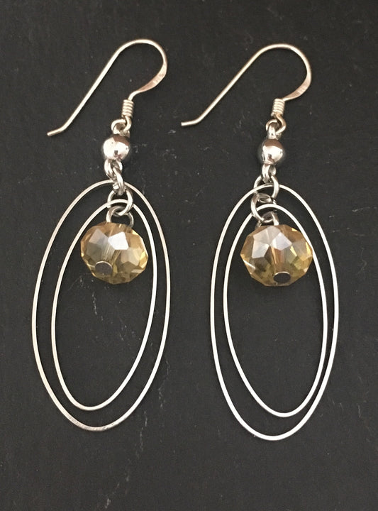 Yellow Bead Earrings image 0