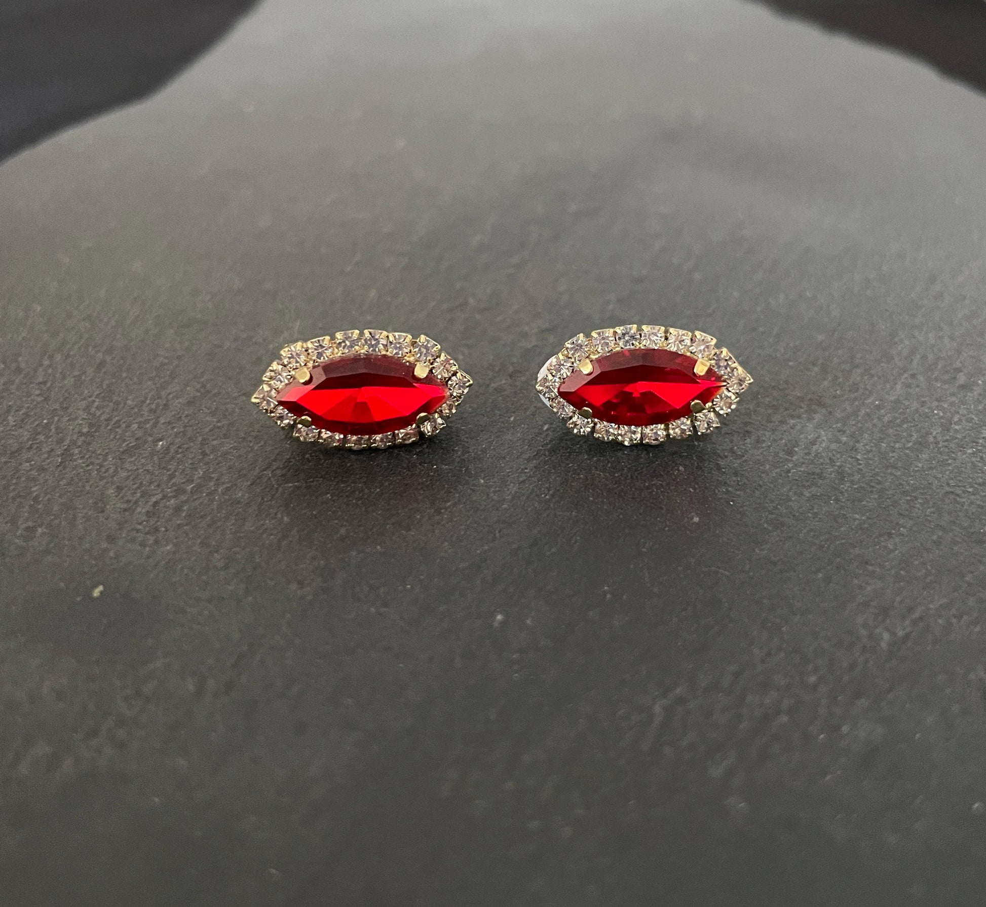 Coloured Bling Clip On Earrings image 2