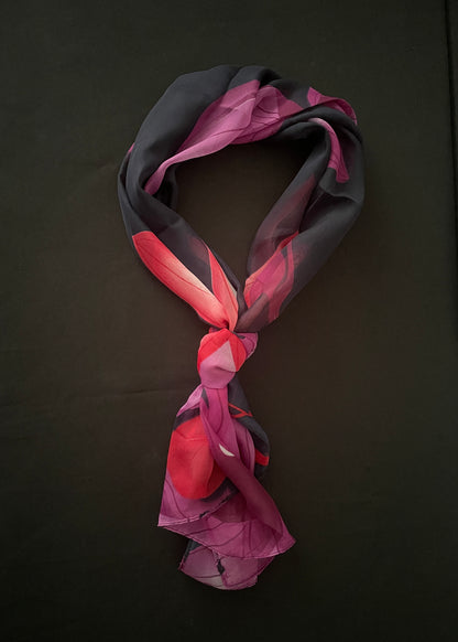 Dark Blue Flower Scarf image 1