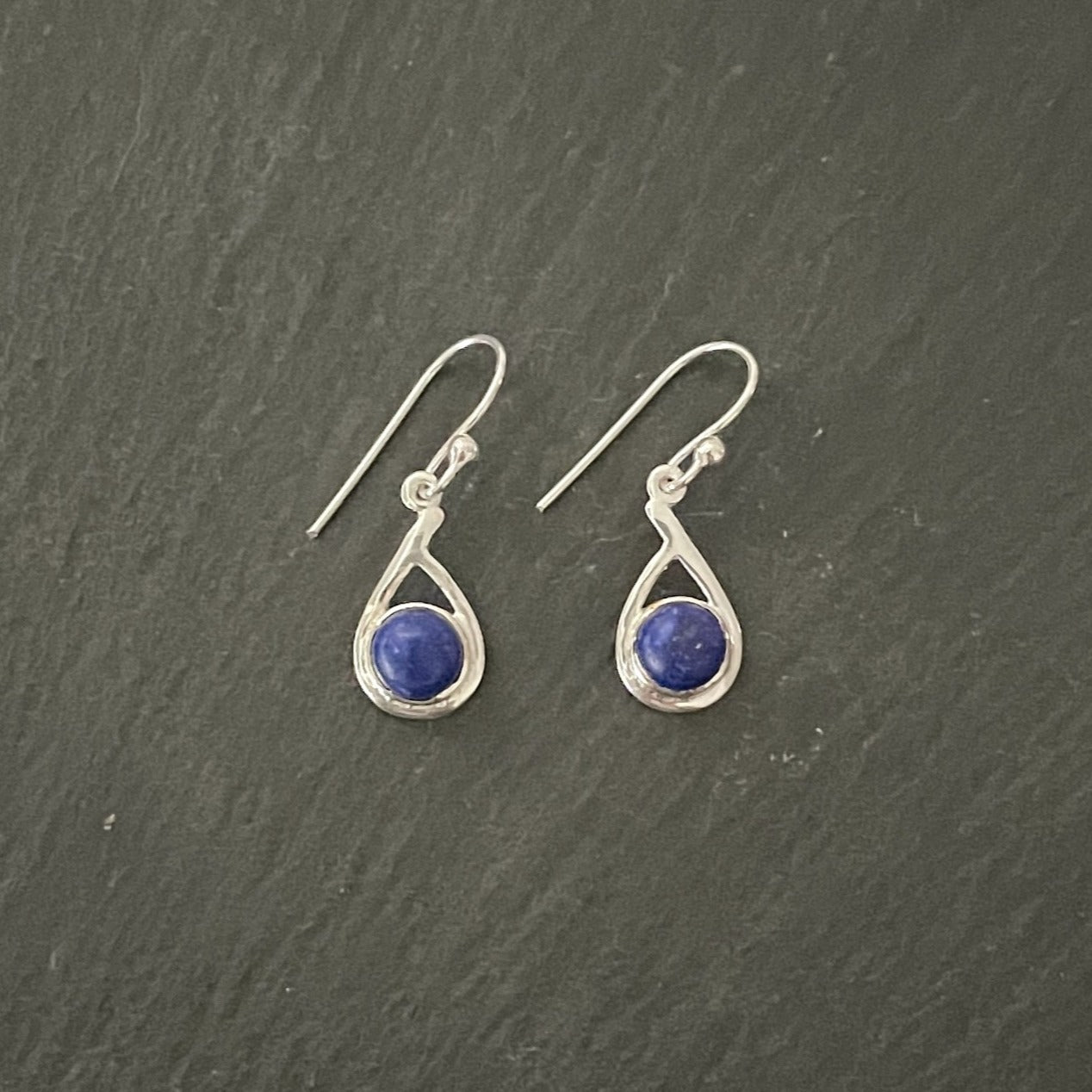 Lapis Lazuli Teardrop Earrings image 0