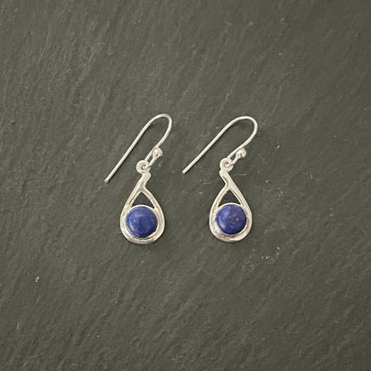Lapis Lazuli Teardrop Earrings image 0