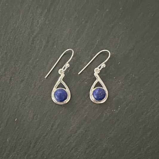 Lapis Lazuli Teardrop Earrings image 0