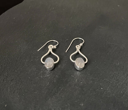 Moonstone and Silver Earrings image 1