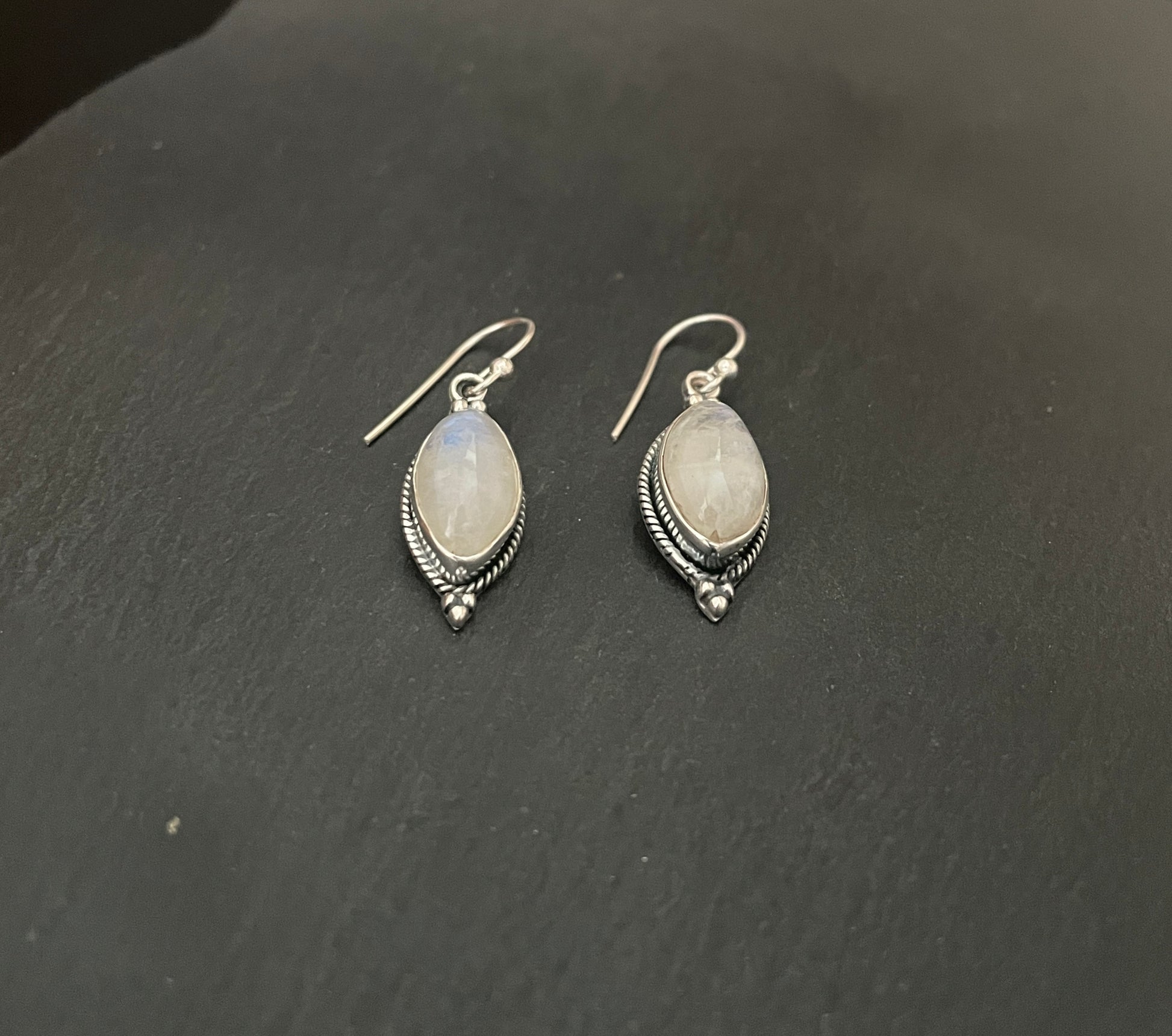 Moonstone Kite Drop Earrings image 1
