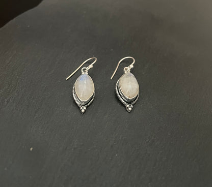 Moonstone Kite Drop Earrings image 1