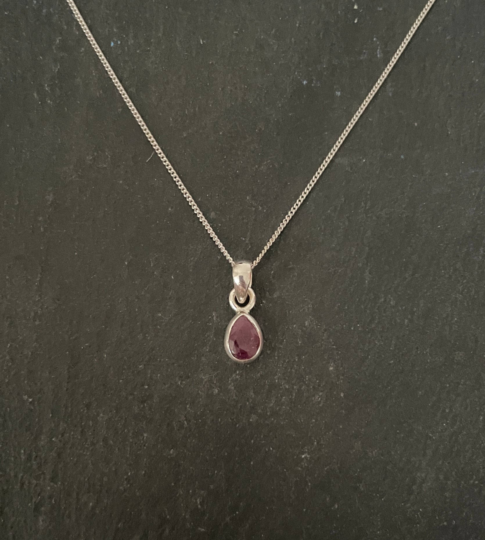 Ruby Teardrop Pendant image 0