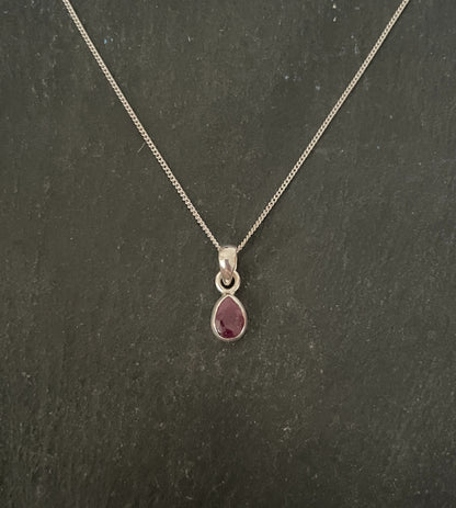 Ruby Teardrop Pendant image 0