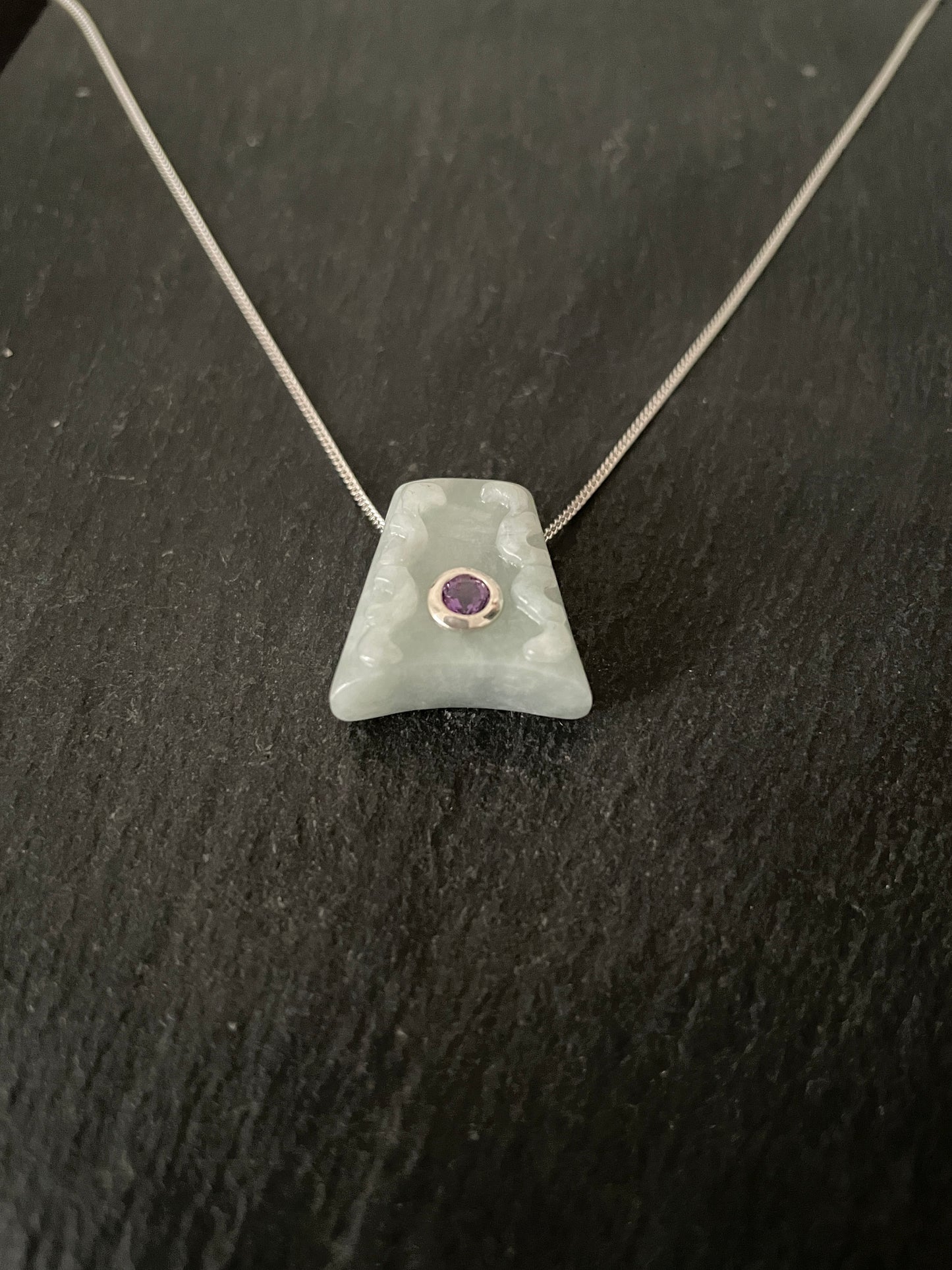 Jade and Amethyst Pendant image 1