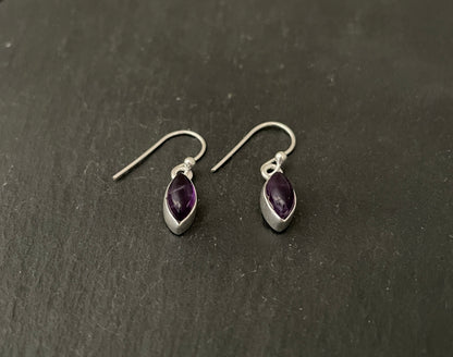 Amethyst Drop Earrings image 1