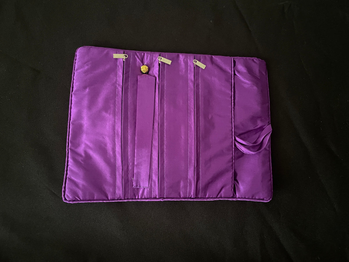 Purple and Gold Jewellery Wrap