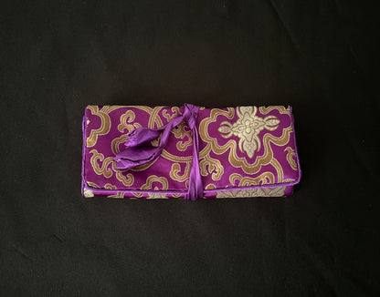 Purple and Gold Jewellery Wrap