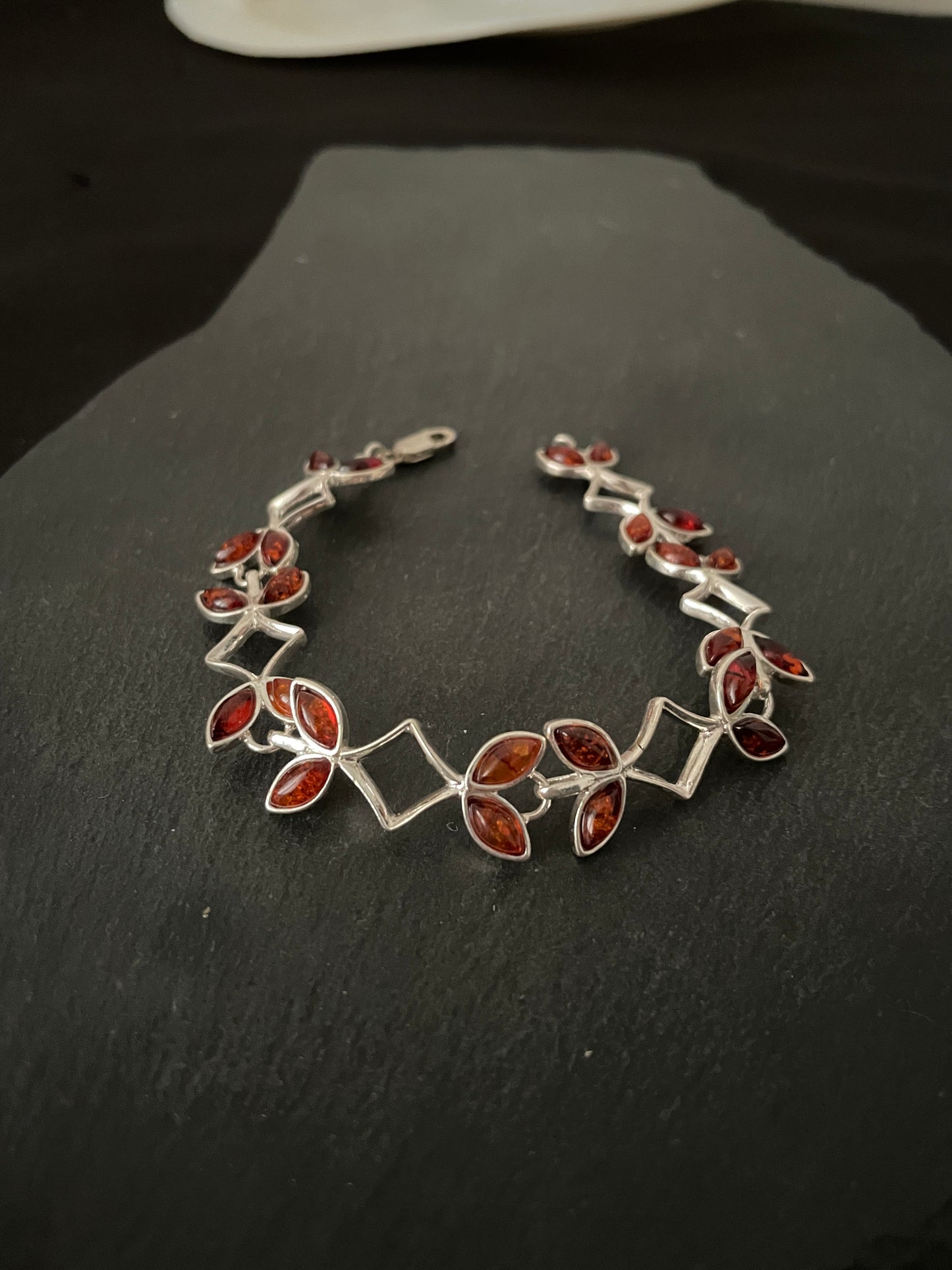 Amber and Silver Bracelet image 0