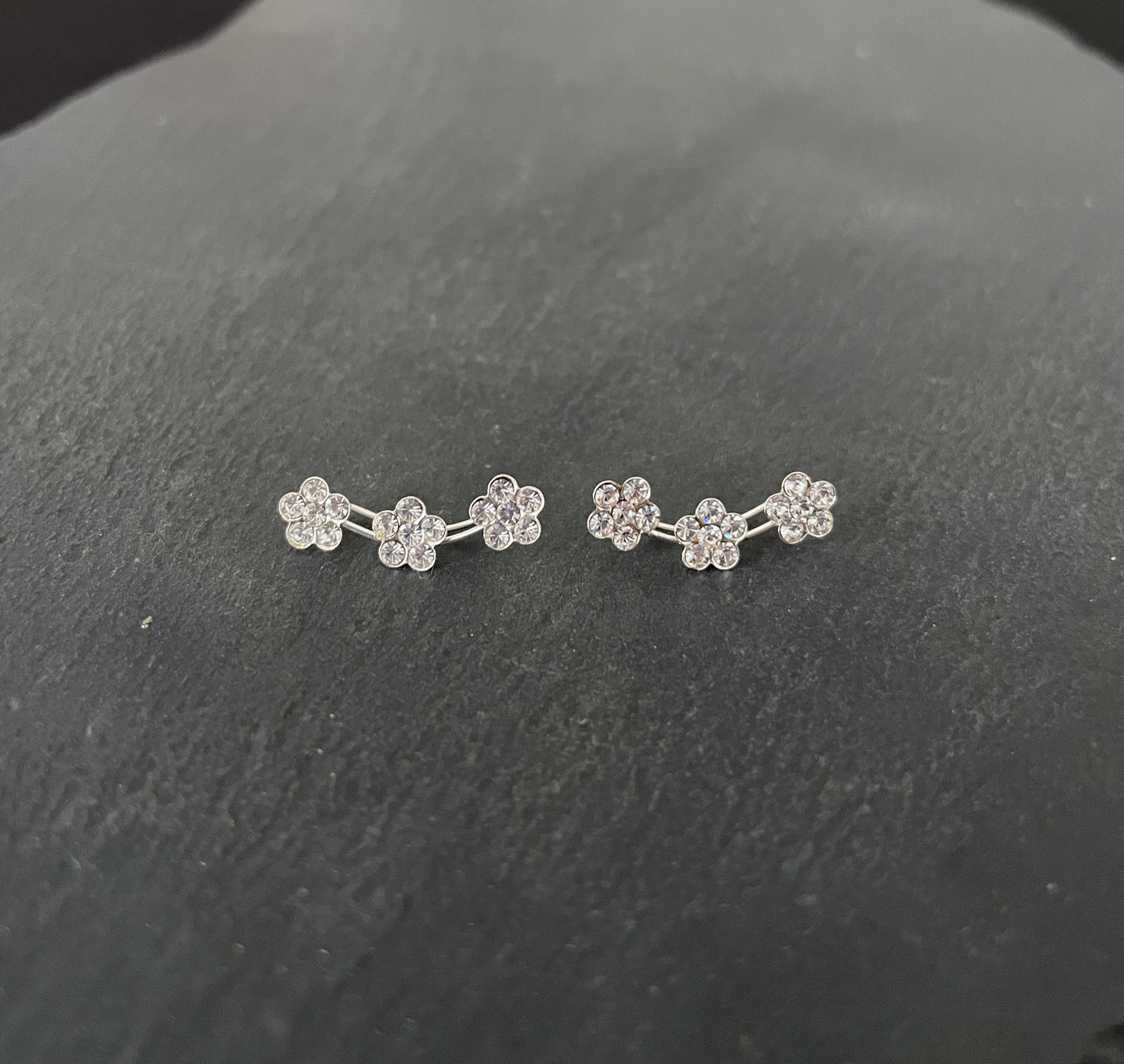 Three Flower Ear Climbers image 2