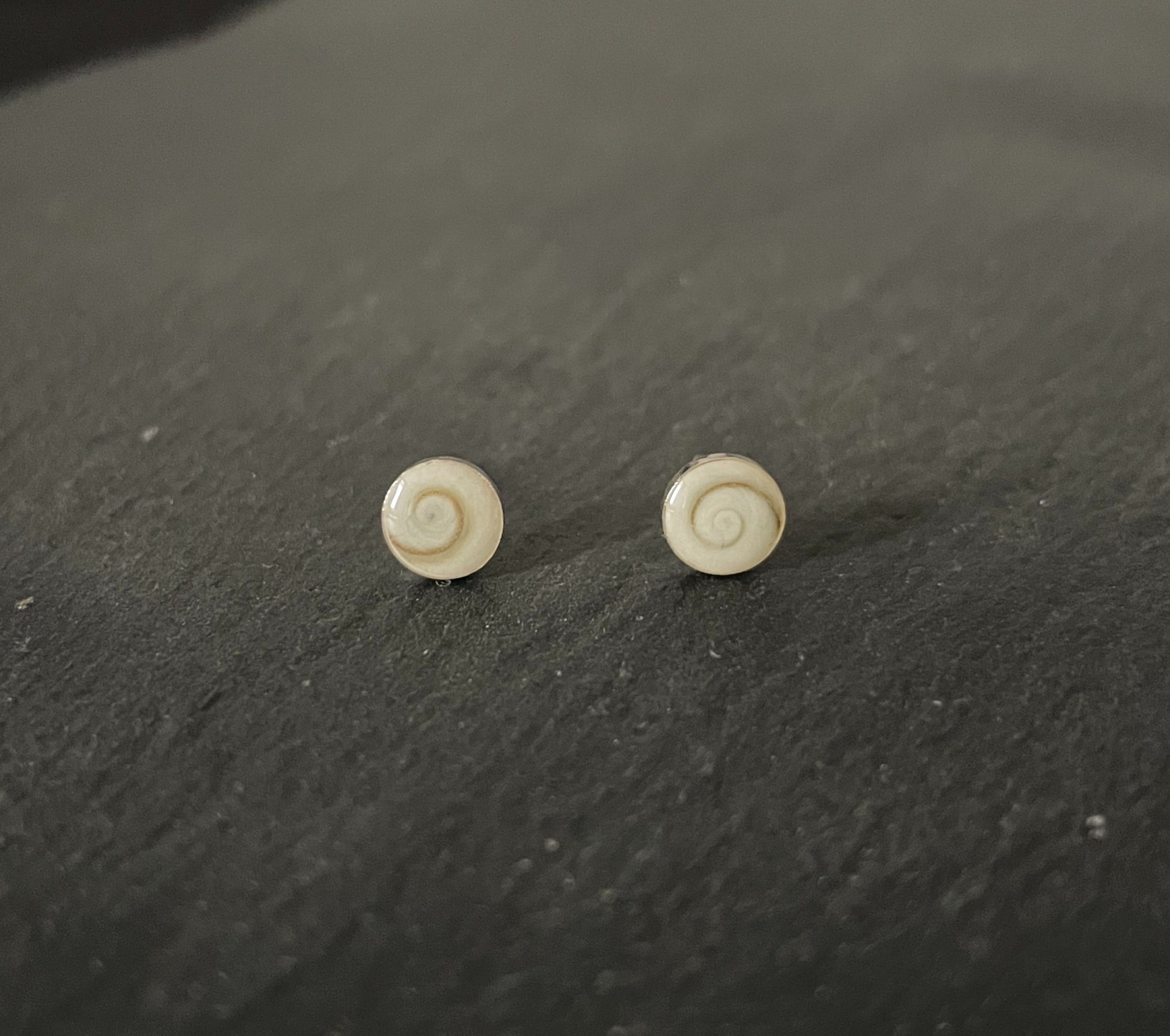 Shiva Shell Round Stud Earrings image 0