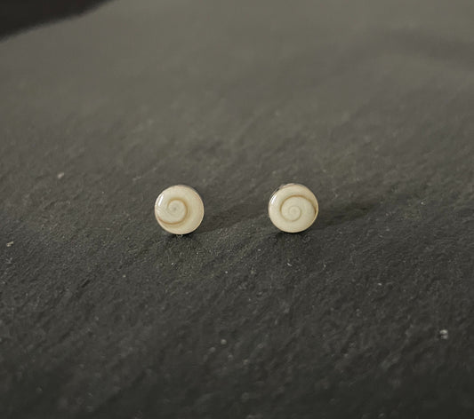 Shiva Shell Round Stud Earrings image 0
