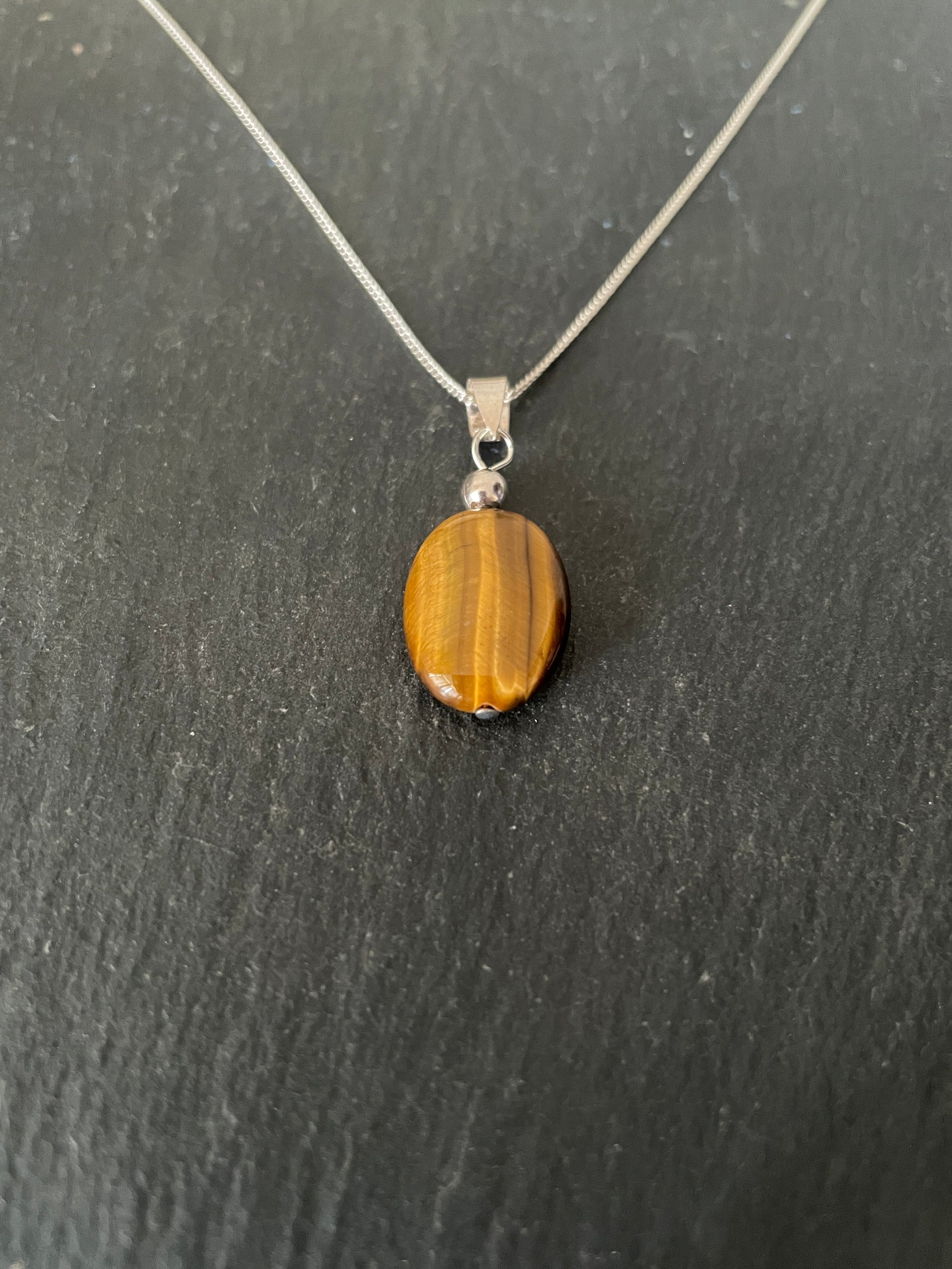 Tiger's Eye Oval Pendant image 1