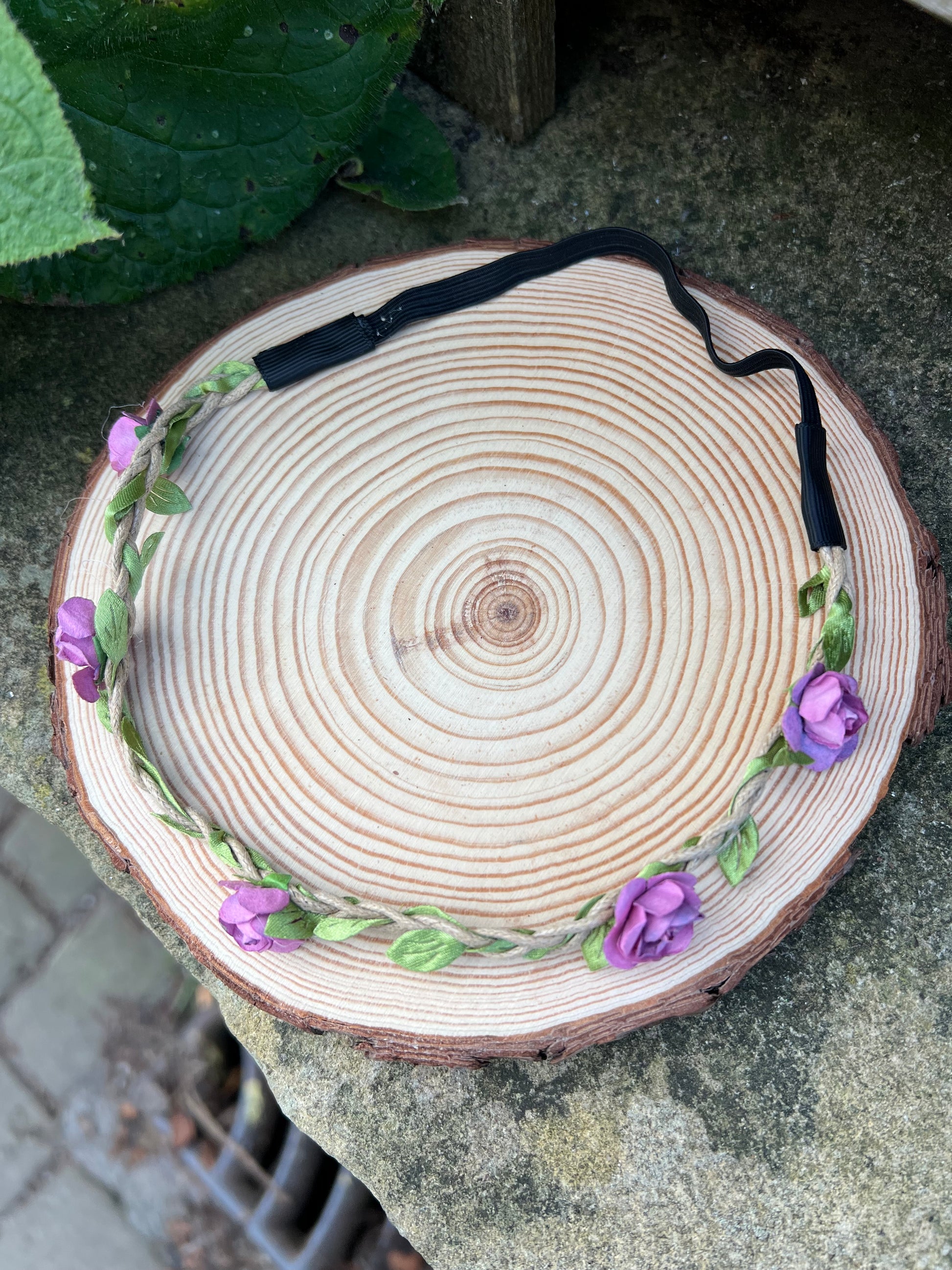 Purple Flower Headband image 1