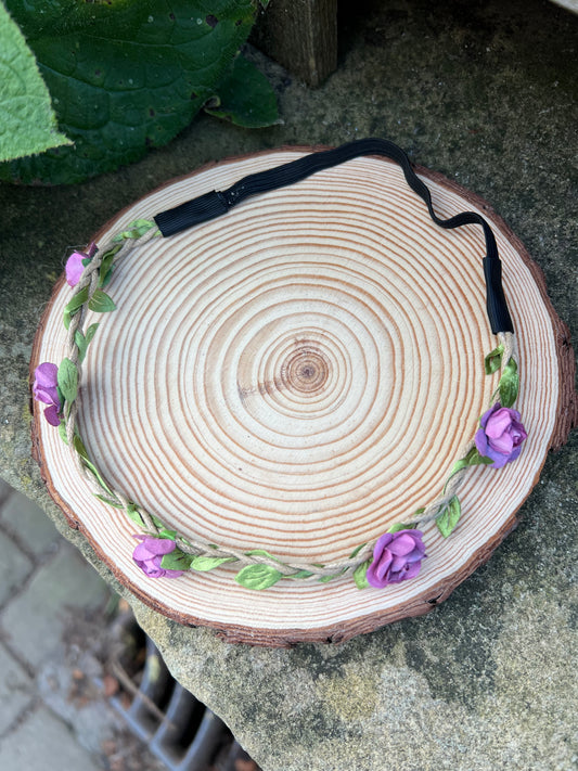 Purple Flower Headband image 1
