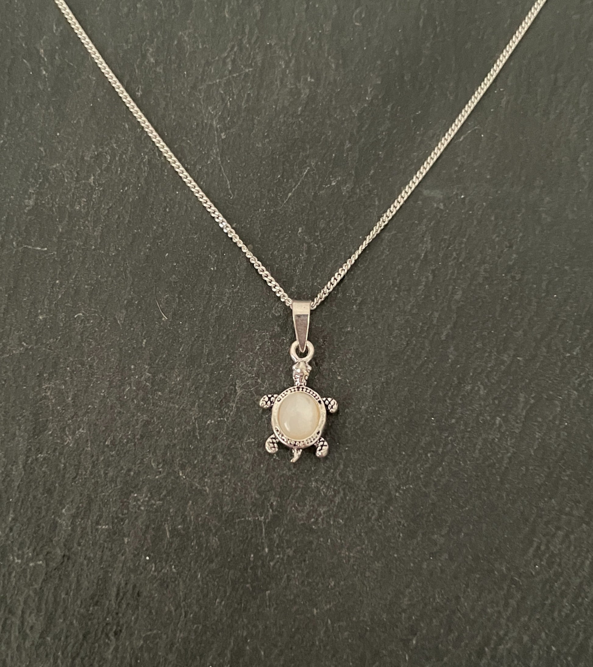 Mother of Pearl Turtle Pendant image 0