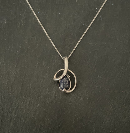 Lazuli and Silver Pendant image 0