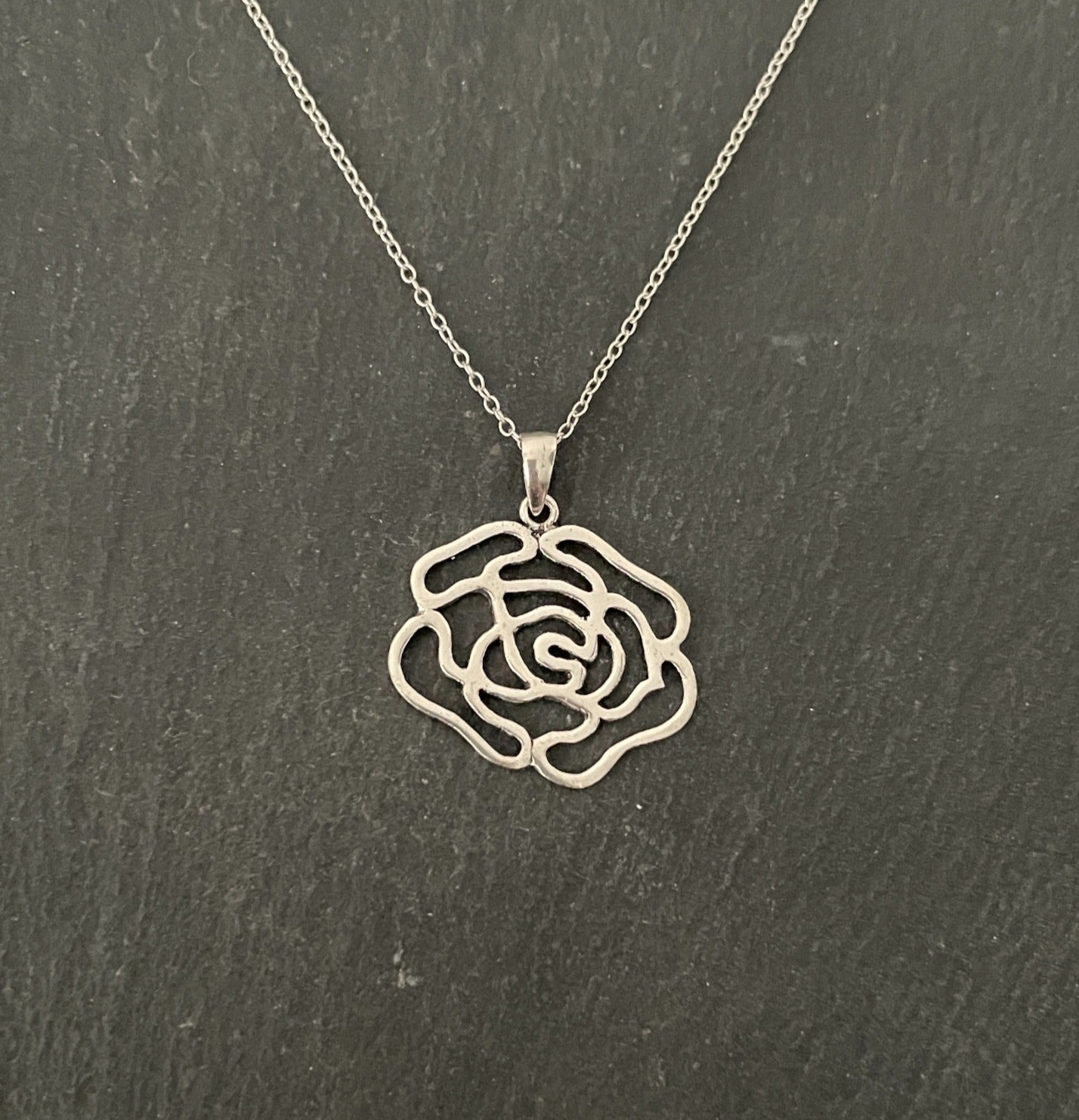 Silver Rose Pendant image 0