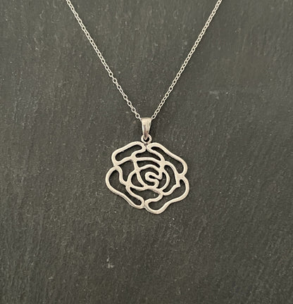 Silver Rose Pendant image 0