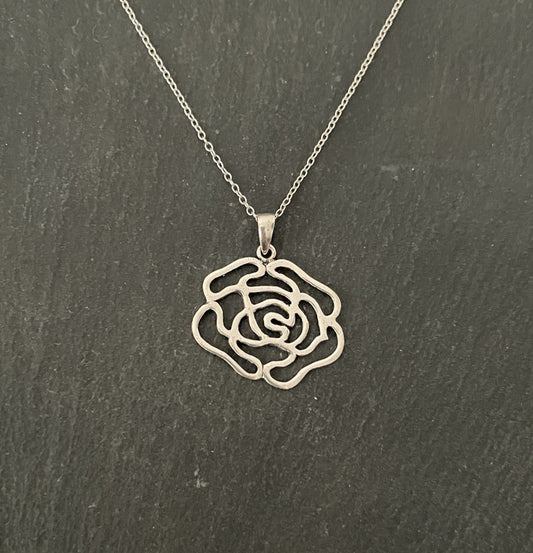 Silver Rose Pendant image 0