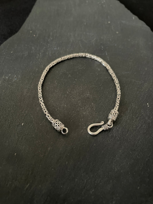 Sterling Silver Bali Chain Bracelet image 0