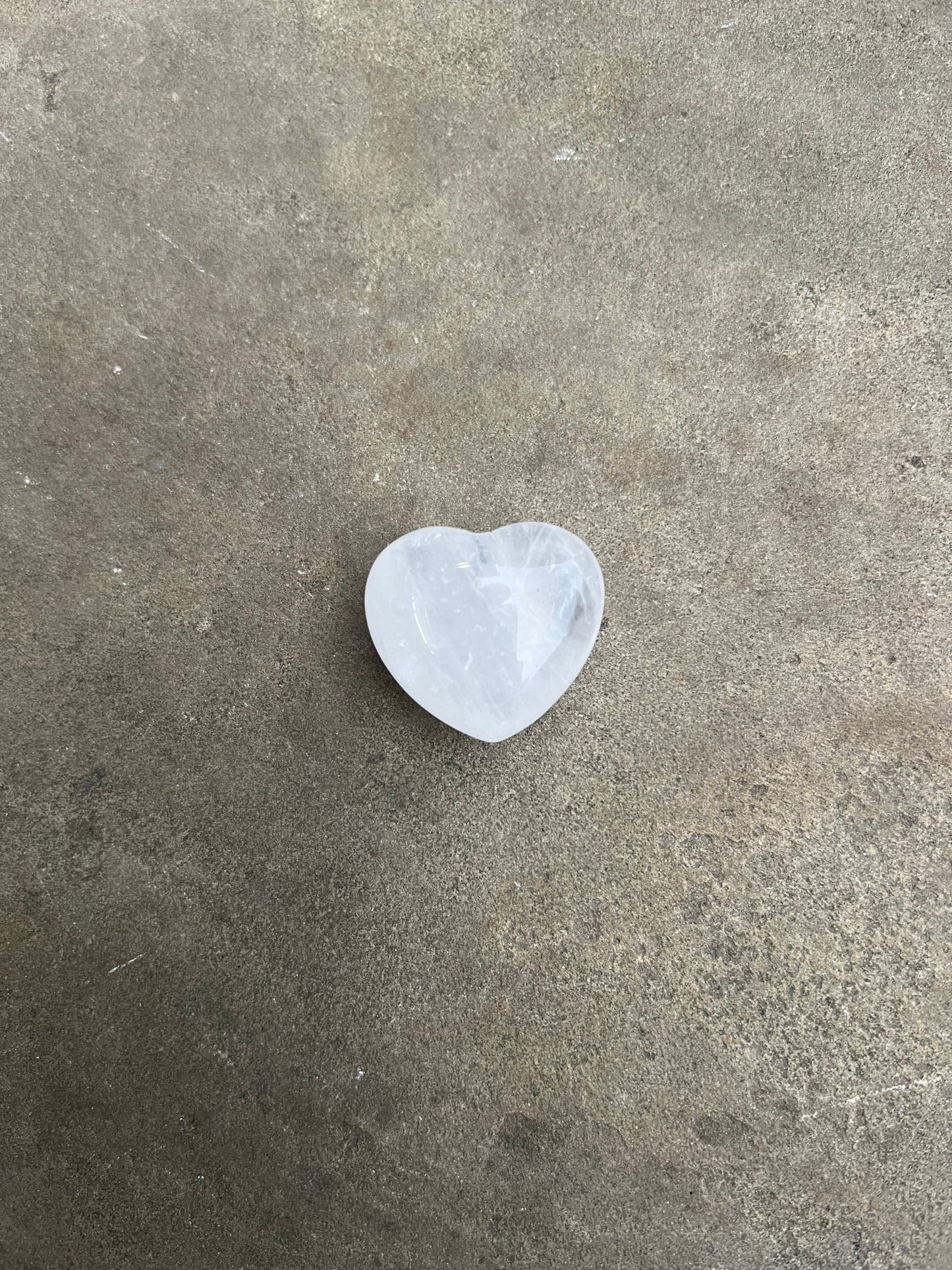 Clear Quartz Bubble Heart image 1