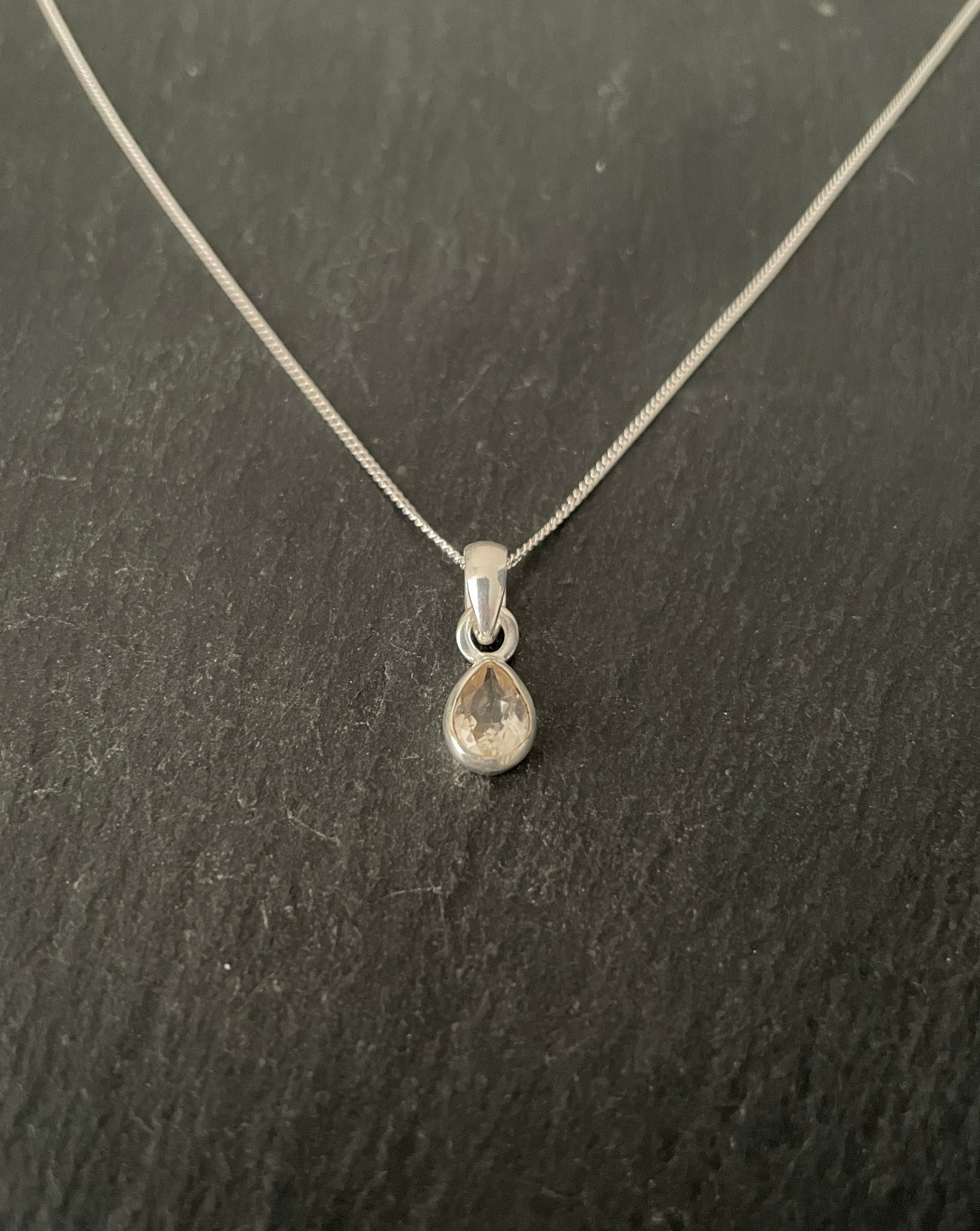 Citrine Teardrop Pendant image 1