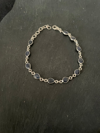 Teardrop Sapphire Bracelet image 2