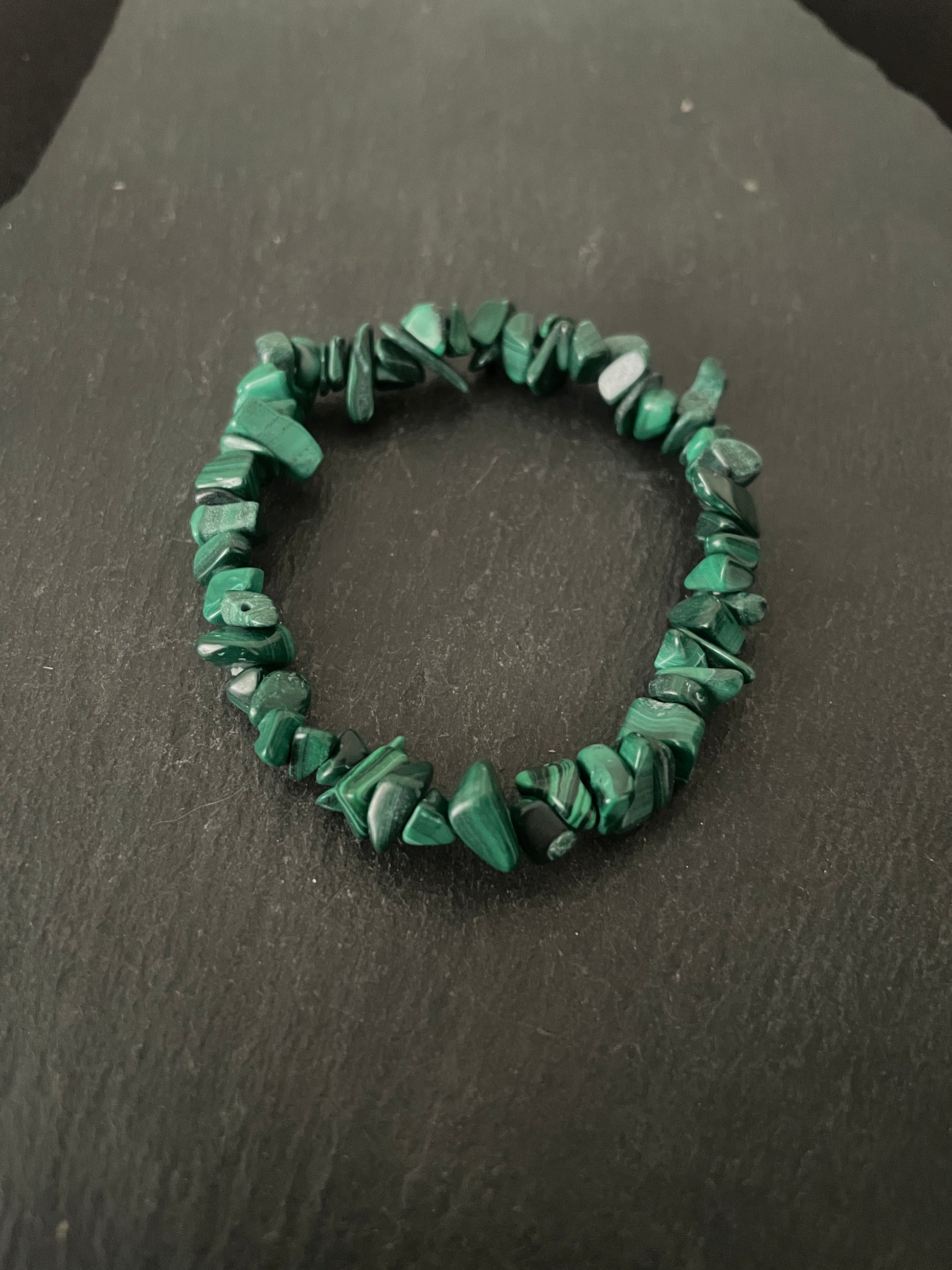 Malachite Chip Bracelet image 0