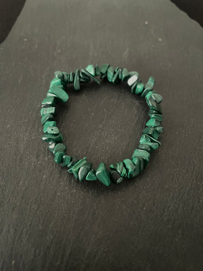 Malachite Chip Bracelet image 0