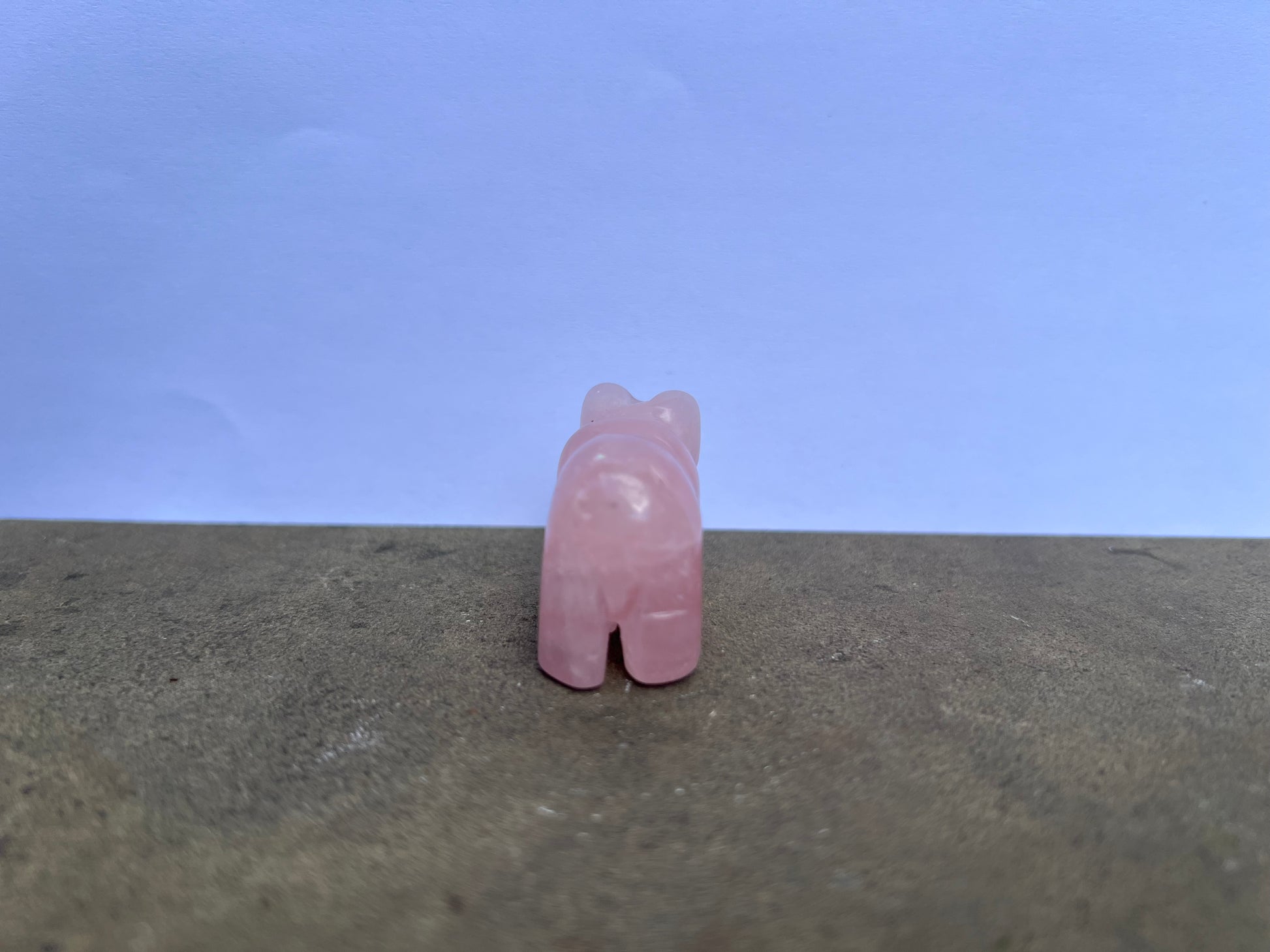 Small Rose Quartz Polar Bear image 3